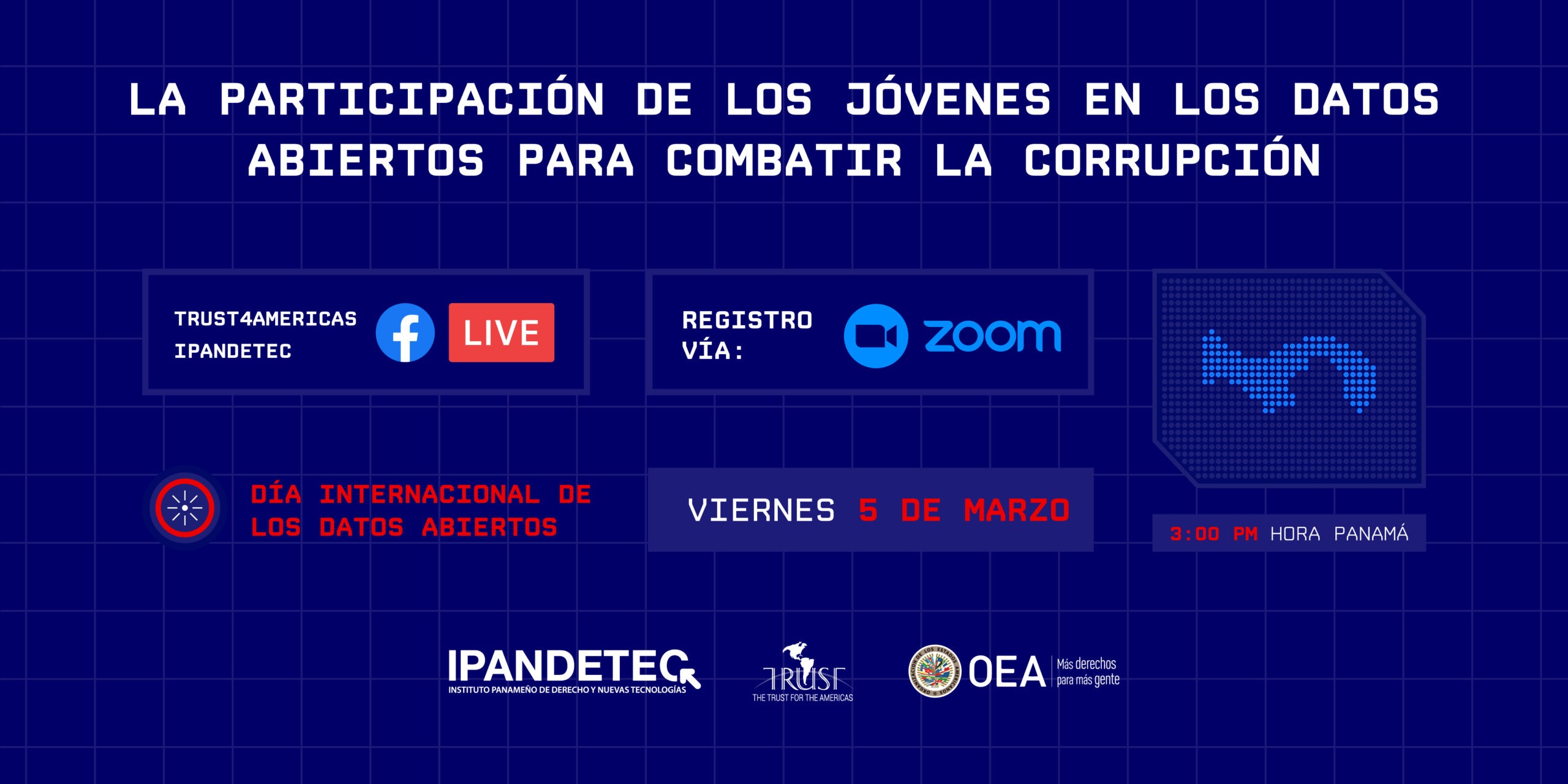 El evento se transmitirá por Facebook Live